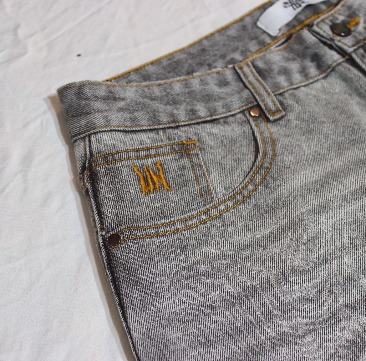 Light grey baggy denim