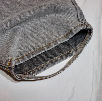 Light grey baggy denim