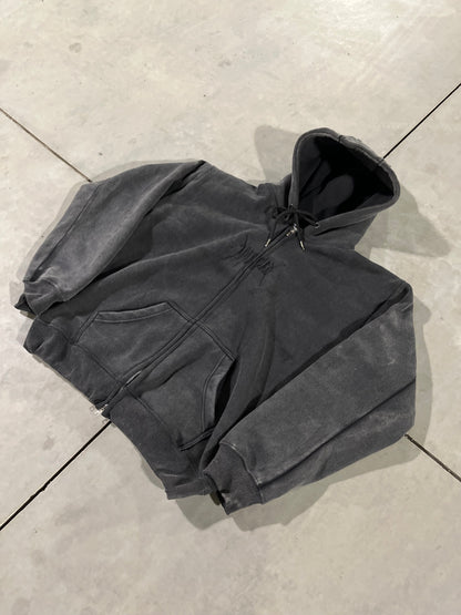 Black faded zipup