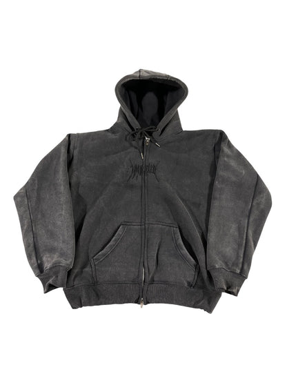 Black faded zipup